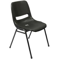 FURNX POLY PLASTIC CHAIR Black