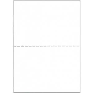 A4 HORIZONTAL PERFORATED PAPER SQUARE EDGES White, Bx500