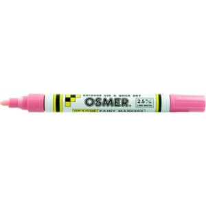 BROAD TIP OSMER PAINT MARKERS 2.5mm - Pink (Box of 12)