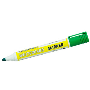 OSMER WHITEBOARD MARKERS Bullet Tip, Green Bx12
