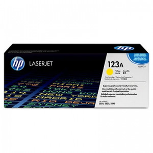 HP 123A YELLOW ORIGINAL LASERJET TONER CARTRIDGE 2K (Q3972A) Suits LaserJet 2550 / 2800 / 2550 / 2820 / 2380 / 2840