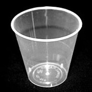 DISPOSABLE PLASTIC CUPS 104ml Kiddush Cup size Bx2500