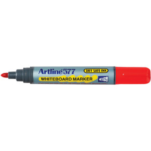 ARTLINE 517/577 DRYSAFE WHITEBOARD MARKERS Red Bx12