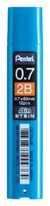 Pentel C277S Ain Stein Slim Lead Refill 0.7mm 2B Grade Tube of 12, Each
