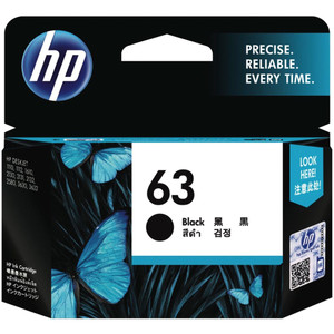 HP INK CARTRIDGE F6U62AA - 63 Black