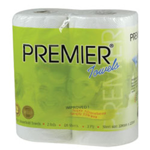 KITCHEN TOWELS Premier Kitchen Towels 2 Ply 60 Sht (20 Rolls) - (we may sub with ET-1159)