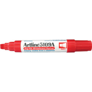 ARTLINE 5109A WHITEBOARD MARKER 10mm Red Bx6