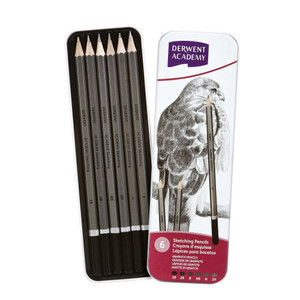 DERWENT ACADEMY PENCIL TIN Sketching 6
