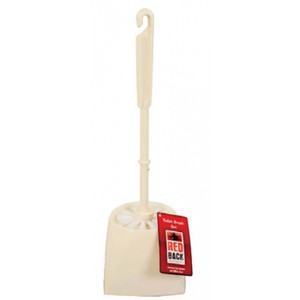 TOILET BRUSH SET 38cm Square (Plastic - Brush + Holder )