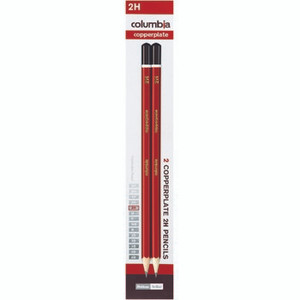 COLUMBIA COPPERPLATE LEAD PENCIL HEXAGONAL 2H Pack of 2
