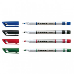 STABILO SENSOR FINELINER 0.3mm Blue 189/41, Box of 10