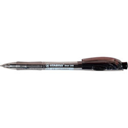 STABILO 308 RETRACTABLE BALLPOINT PEN Blue (Box of 10)