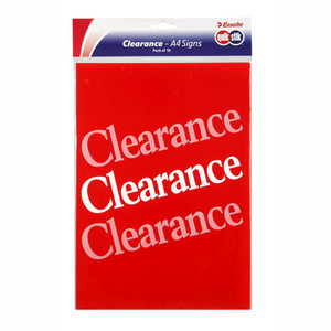 QUICKSTIK SIGN A4 Clearance