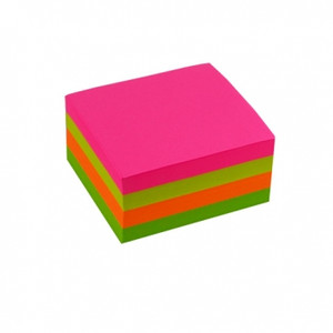 ITALPLAST MEMO CUBE Refill Large Squares Neon 98 (L) x 98 (W) x 50 (H), Pk500