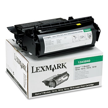 LEXMARK 12A5840 ORIGINAL OPTRA RETURN PROGRAM TONER CARTRIDGE 10K Suits T610/612/614/615/616/9614