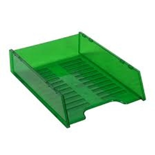 ITALPLAST DOCUMENT TRAY Multifit - Tinted Green