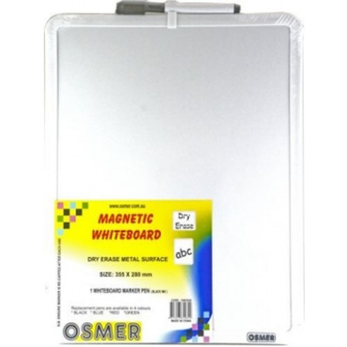 OSMER A3 MAGNETIC WHITEBOARD KIT Includes Black Marker