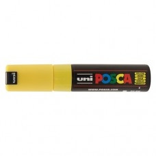 UNIBALL POSCA POSTER MARKER 8mm Chisel Yellow