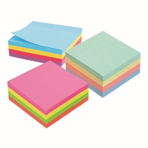 MARBIG RAINBOW CUBE NOTES 75x75mm 320Sht Assorted