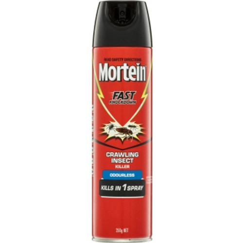 MORTEIN FAST KNOCKDOWN SURFACE SPRAY CRAWLING INSECT KILLER Odourless 'Kills In 1 Spray' 350g 3014296