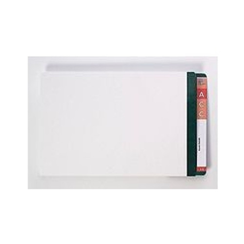 AVERY LATERAL FILES Foolscap White D/Green Mylar Tab, Bx100