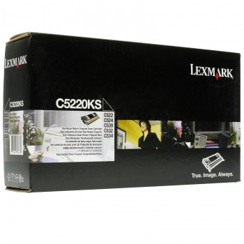 LEXMARK C5220KS ORIGINAL PREBATE BLACK TONER CART 4K Suits C522N/524N/532N/C534DN