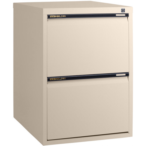 STATEWIDE FILING CABINET 2 DRAWER H715xw467xd610mm Wild Oates (Beige)