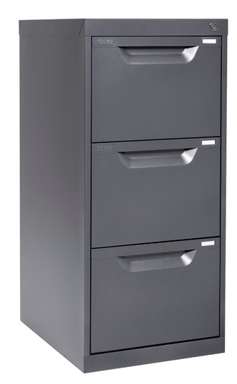 STATEWIDE FILING CABINET 3 DRAWER H1019xw467xd610mm Black