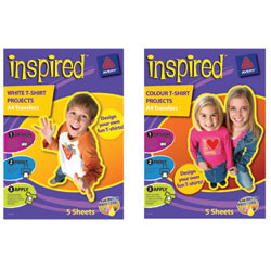 CELCAST INSPIRED T-SHIRT TRANSFER MATERIAL IJ76 White A4 (Pack of 5)