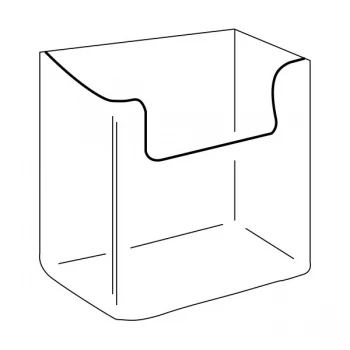 BLUEPRINT BUSINESS CARD HOLDER WALL MOUNT PORTRAIT 70mm [W] x 65mm [H] x 30mm [D]