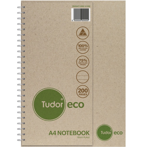 Olympic ECO Double Wire Note Book A5 200 Page 8mm (198213)