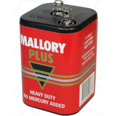 Duracell Mallory Plus Lantern Battery MN908 with Spring Terminals, 6V Each