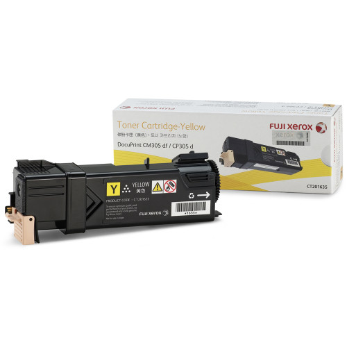 FUJI XEROX CT201635 ORIGINAL YELLOW TONER CARTRIDGE 3K Suits DocuPrint CP305D / CM305DF