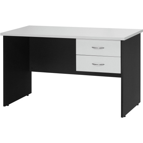 LOGAN STUDENT DESK 1200X600 With 2 Drawers White&Ironstone