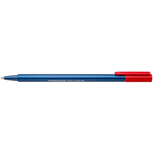 Staedtler 437 Triplus Ball Ballpoint Pen Extra Broad - Red, Pack of 10
