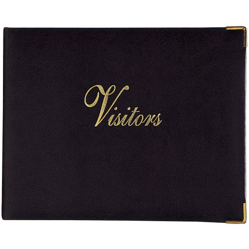 ZIONS VISITORS BOOK (GENERAL PURPOSE) NO. 72 BLACK 90mm x 260mm