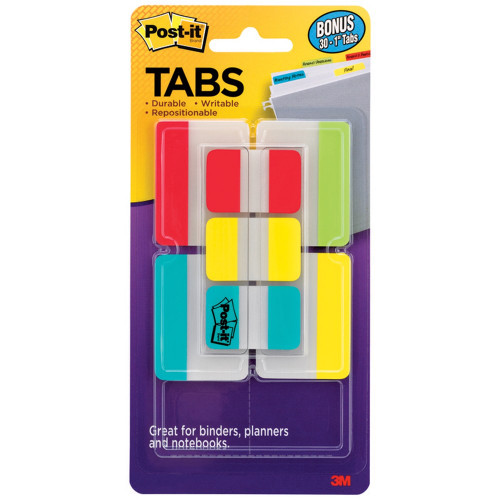 POST IT DURABLE INDEX TABS 686-VAD2 50mm, 25mm Colour (Pack of 7)