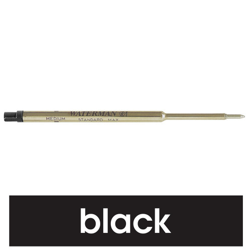 WATERMAN BALLPOINT PEN REFILL Medium Black S0944480