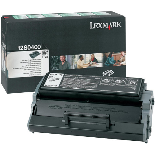 LEXMARK 12S0400 ORIGINAL RETURN PROGRAM BLACK TONER CART 2.5K Suits Lexmark E220