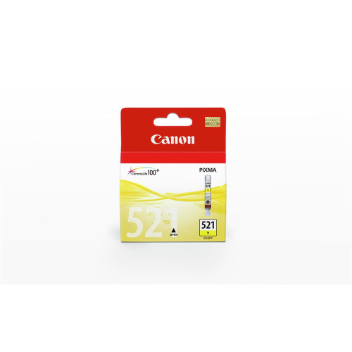CANON CLI-521 ORIGINAL YELLOW INK CARTRIDGE Suits Pixma IP3600 / 4600 / MP540 / 620 / 630 / 980