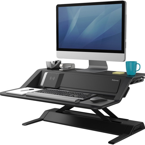 Fellowes Lotus DX Sit Stand Workstation Black