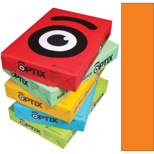 Optix Paper 80gsm A4 - Janz Orange, Ream of 500 (193366)