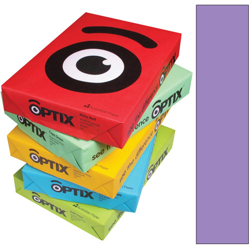 OPTIX COLOURED COPY PAPER A4 80GSM Juni Purple (Pack of 500)