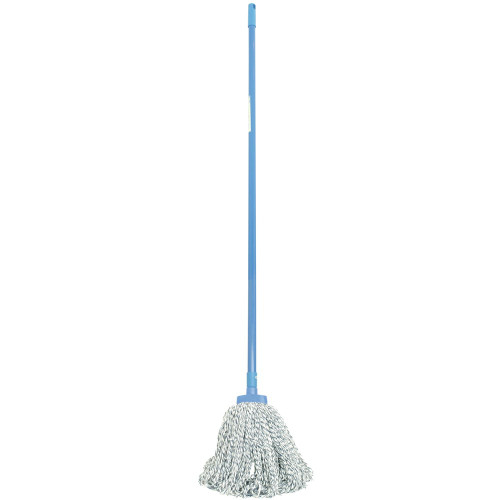 ITALPLAST Mop - General Purpose 400gm Mop & Handle - Blue, Each