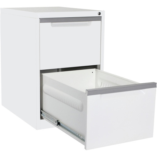 STEELCO FILING CABINET 2 Drawer White Satin