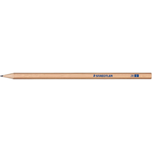 Staedtler 130 Natural Graphite Pencils - 2B, Pack of 12