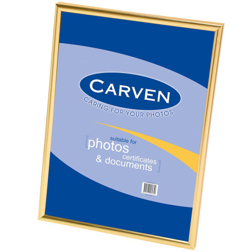 CARVEN CERTIFICATE FRAME GOLD/SILVER A4 Gold