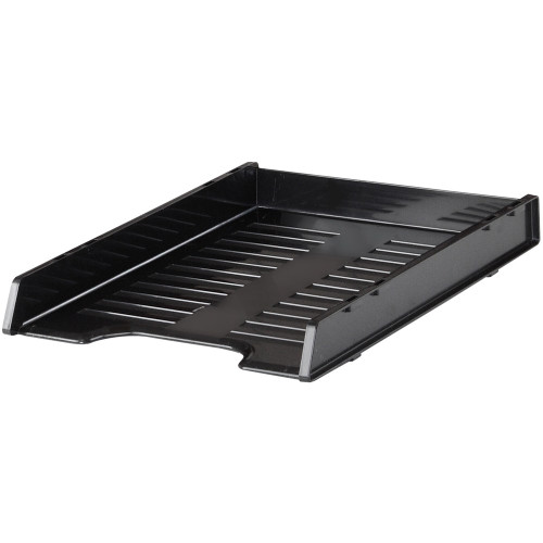 ITALPLAST A4 Slimline "Multi Fit" Document Tray greenR - Recycled Black, Each