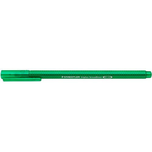 Staedtler 338 Triplus Broadliner - Green, Box of 10