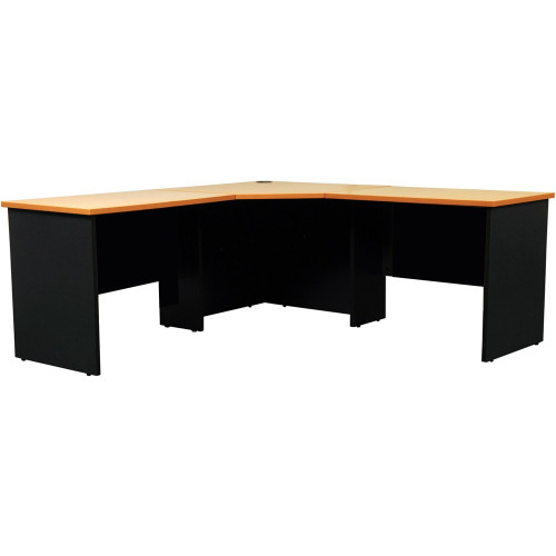 LOGAN WORKSTATION 1800X1800X750 Beech & Ironstone